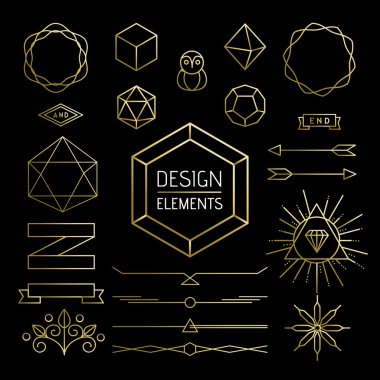 Etiket yazı altın yenilikçi anahat öğesini ayarlayın