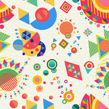 Seamless pattern geometry background colorful