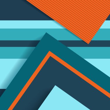 Material design abstract background, flat shapes