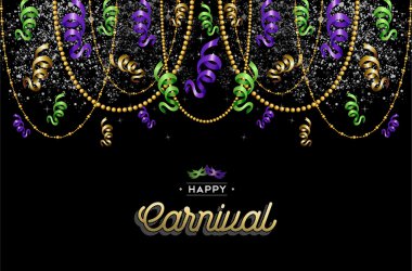 Happy carnival design background decoration clipart