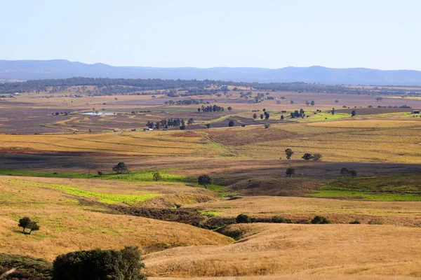 Vistas Ciudad Rural Killarney Queensland Australia Con Colinas Onduladas Verdes — Foto de Stock