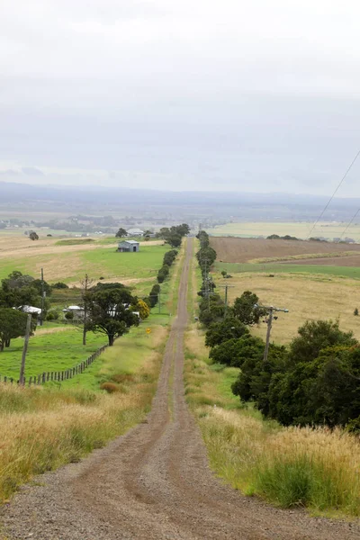 Widok Wiejskie Miasto Killarney Queensland Australia Pagórkami Zielonymi Padokami — Zdjęcie stockowe