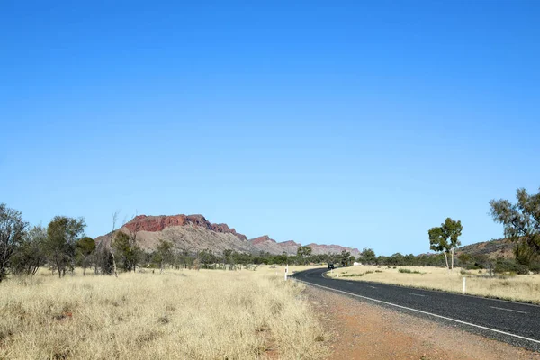 Imagem Detalhe Simpsons Gap Cordilheira Macdonnell Perto Alice Springs Território — Fotografia de Stock