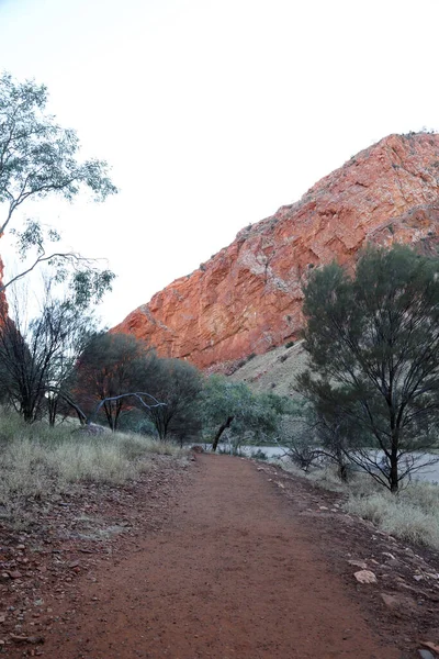 Imagem Detalhe Simpsons Gap Cordilheira Macdonnell Perto Alice Springs Território — Fotografia de Stock