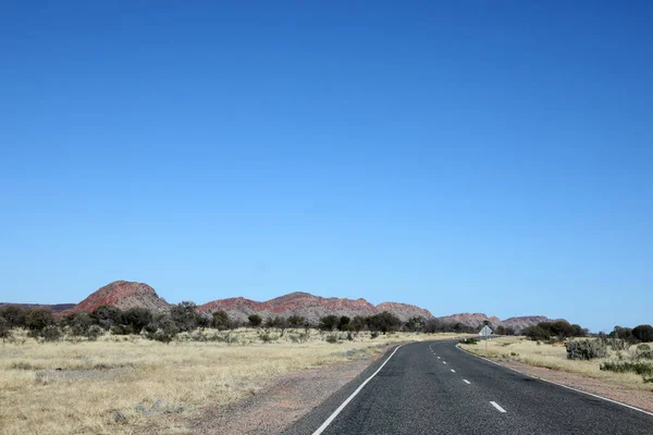 Stunning Macdonnell Ranges Alice Springs Northern Territory Australia Avec Longues — Photo