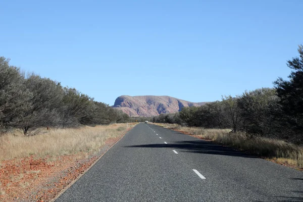 Oszałamiający Macdonnell Ranges Poza Alice Springs Terytorium Północne Australia Długie — Zdjęcie stockowe