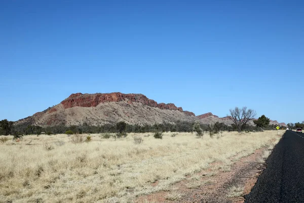 Oszałamiający Macdonnell Ranges Poza Alice Springs Terytorium Północne Australia Długie — Zdjęcie stockowe