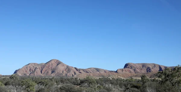 Stunning Macdonnell Ranges Alice Springs Northern Territory Australia Long Roads — Stock Photo, Image