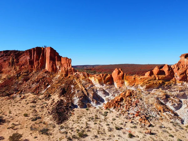 Amazing Rainbow Valley Território Norte Austrália Apenas Outisde Alice Springs — Fotografia de Stock