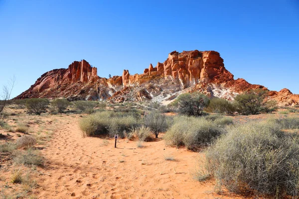 Kuzey Bölgesi Avustralya Daki Nanılmaz Gökkuşağı Vadisi Alice Springs Hemen Stok Resim