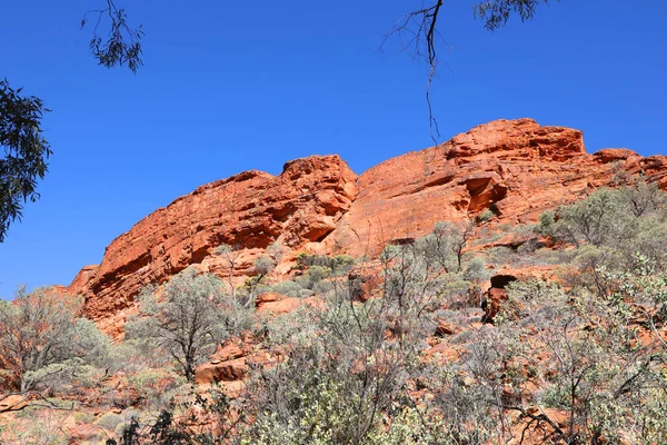 Beautiful Kings Canyon Território Norte Austrália Com Incríveis Formações Rochosas — Fotografia de Stock