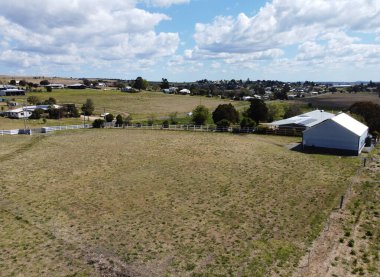 Queensland Avustralya 'nın Killarney kasabasının manzarası