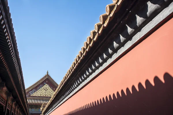 Absztrakt építészet of The Forbidden City, Beijing — Stock Fotó