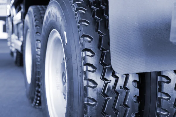 Truck tyre close up — Stock Photo, Image