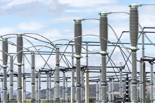 Urządzeń podstacji transformatorowych energii elektrycznej Zdjęcie Stockowe