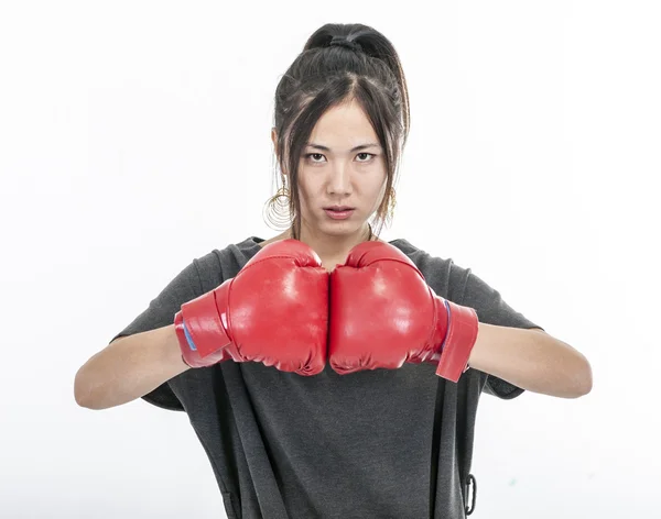 Genç kadın boksör Telifsiz Stok Imajlar