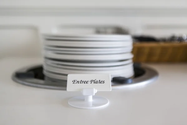 Entree plates — Stock Photo, Image