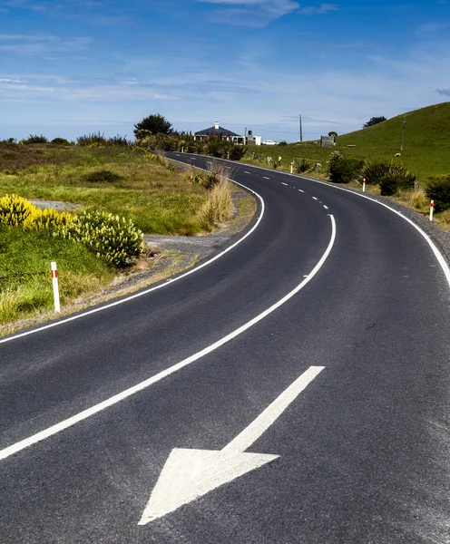 Nowa Zelandia autostrada — Zdjęcie stockowe