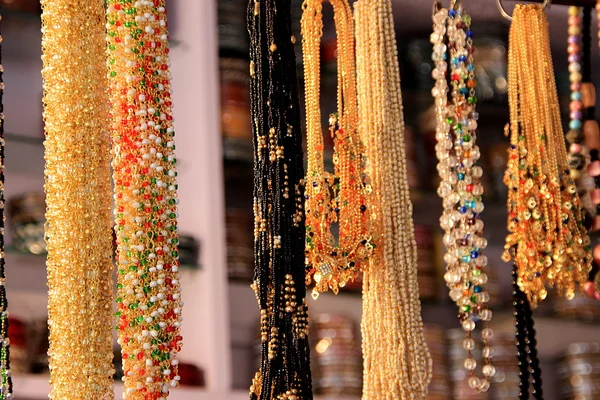 Display of Bead Necklaces — Stock Photo, Image