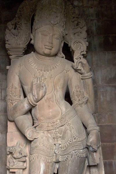 印度中央邦Khajuraho Chaturbhuj寺石雕特写 — 图库照片