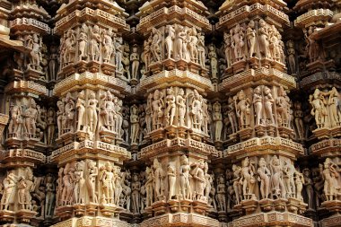 Wall Carvings at Khajuraho