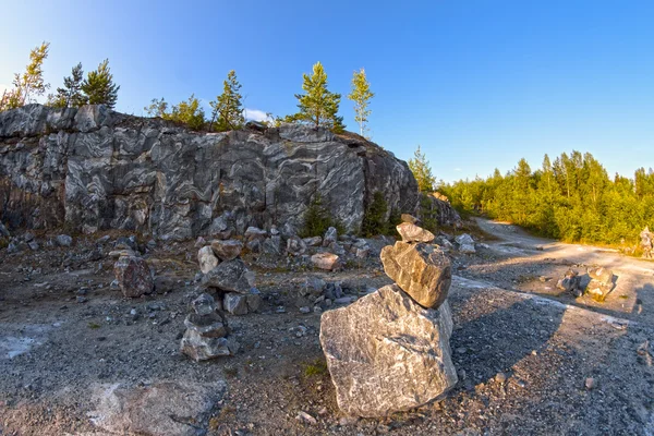Cañón de mármol en Karelia — Foto de Stock