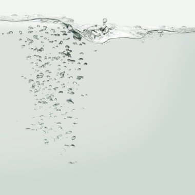 Hava kabarcıkları ile su dalgası