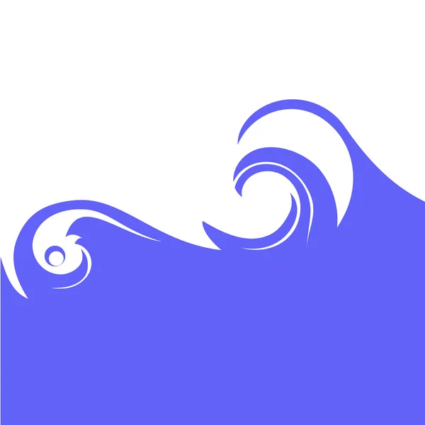 蓝色漩涡、 波浪、 壁纸 — 图库矢量图片