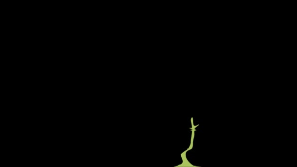 A Growing Tree. Animated Icon. — Stock Video