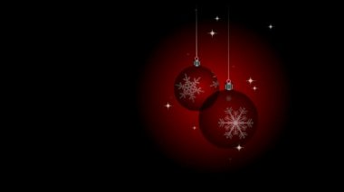 geanimeerde achtergrond met xmas decoraties