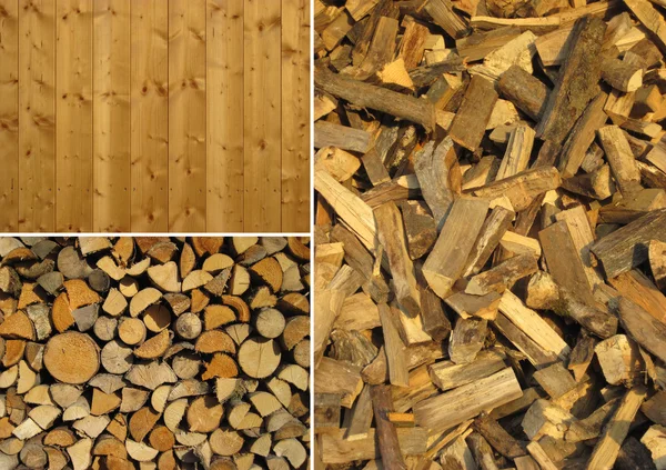 Set of wood textures — Stock Photo, Image