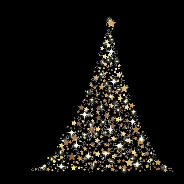El árbol de Navidad abstracto — Archivo Imágenes Vectoriales