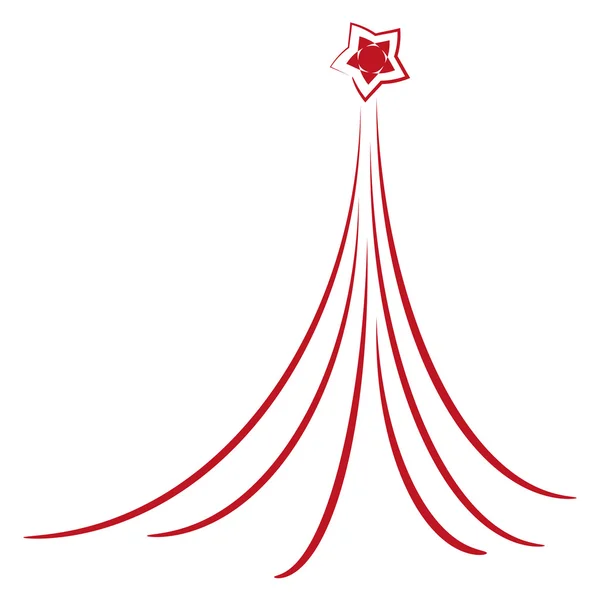 L'arbre de Noël abstrait — Image vectorielle