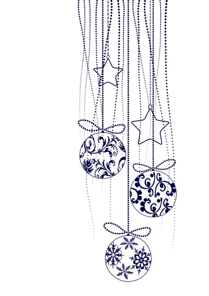ブラック - ベクトルの要素でクリスマス装飾 — ストックベクタ