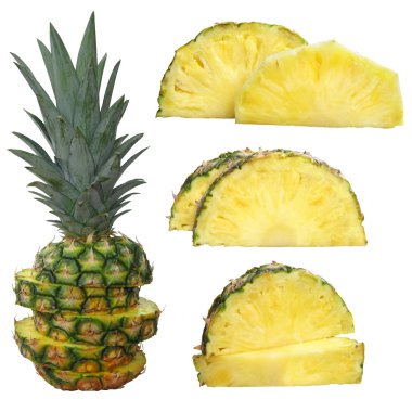 Ananas dilimleri kırpma yolu ile kesmek