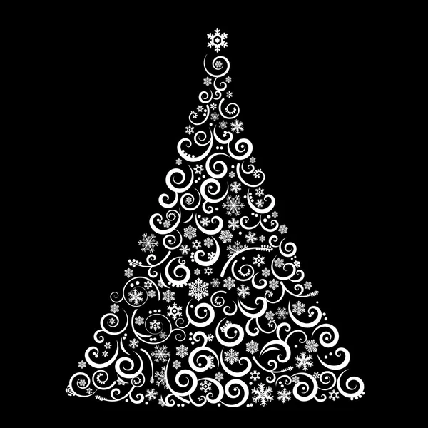 L'arbre de Noël abstrait — Image vectorielle