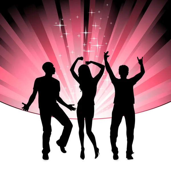 Dancing in the night — Stock Vector