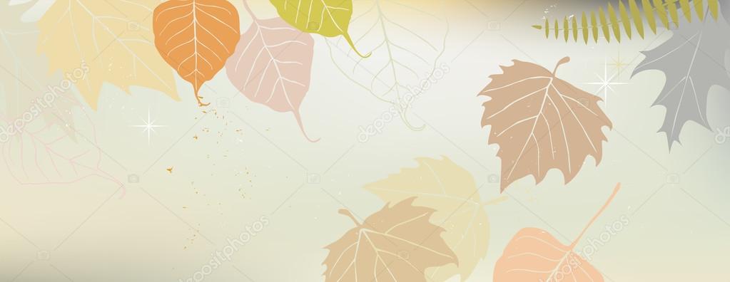 Autumn background with a space for a text