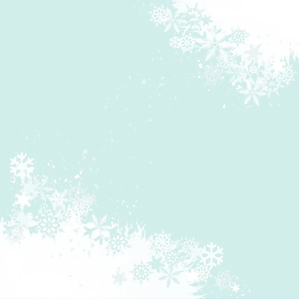 Fondo de Navidad - copo de nieve — Vector de stock