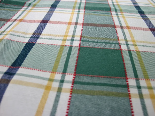 Checkered tablecloth - folk pattern — Stock Photo, Image