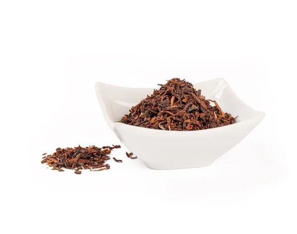 Σωρό από υγιή παραδοσιακό οργανικό τσάι rooibos κόκκινο — Φωτογραφία Αρχείου