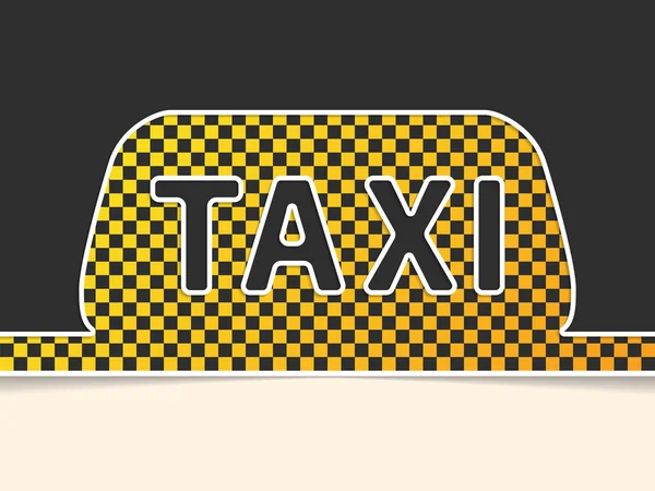 Kostkované taxi symbolem podtisku — Stockový vektor