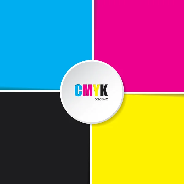 Fondo cmyk abstracto con rayas blancas — Vector de stock