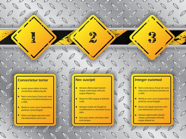 Infographie industrielle avec options — Image vectorielle