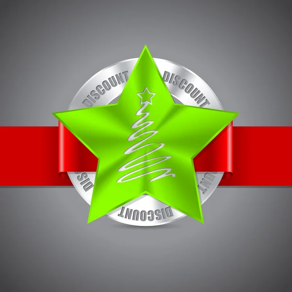 Diseño de insignia de Navidad — Vector de stock