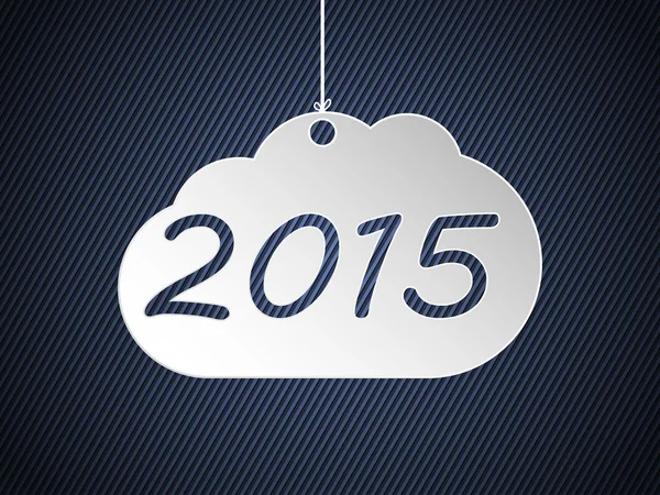 Opknoping 2015 wolken — Stockvector