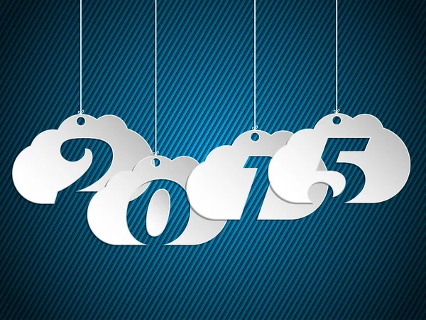 Nubes colgantes 2015 — Vector de stock