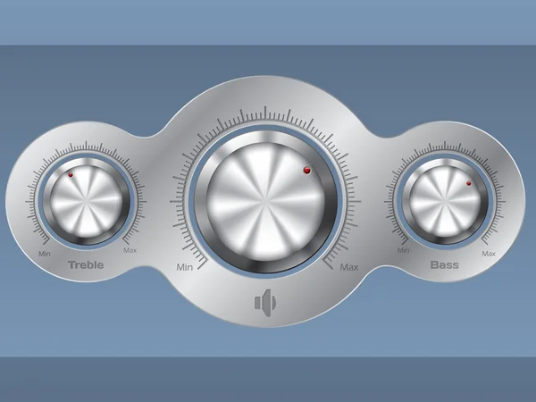 Cubierta de control de audio — Vector de stock