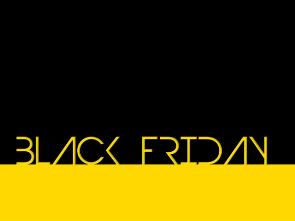 Black Friday Hintergrund mit coolem Text — Stockvektor