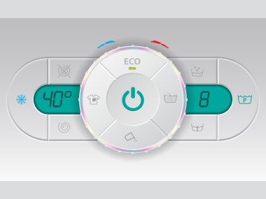 Dijital yıkama makinesi kontrol güverte